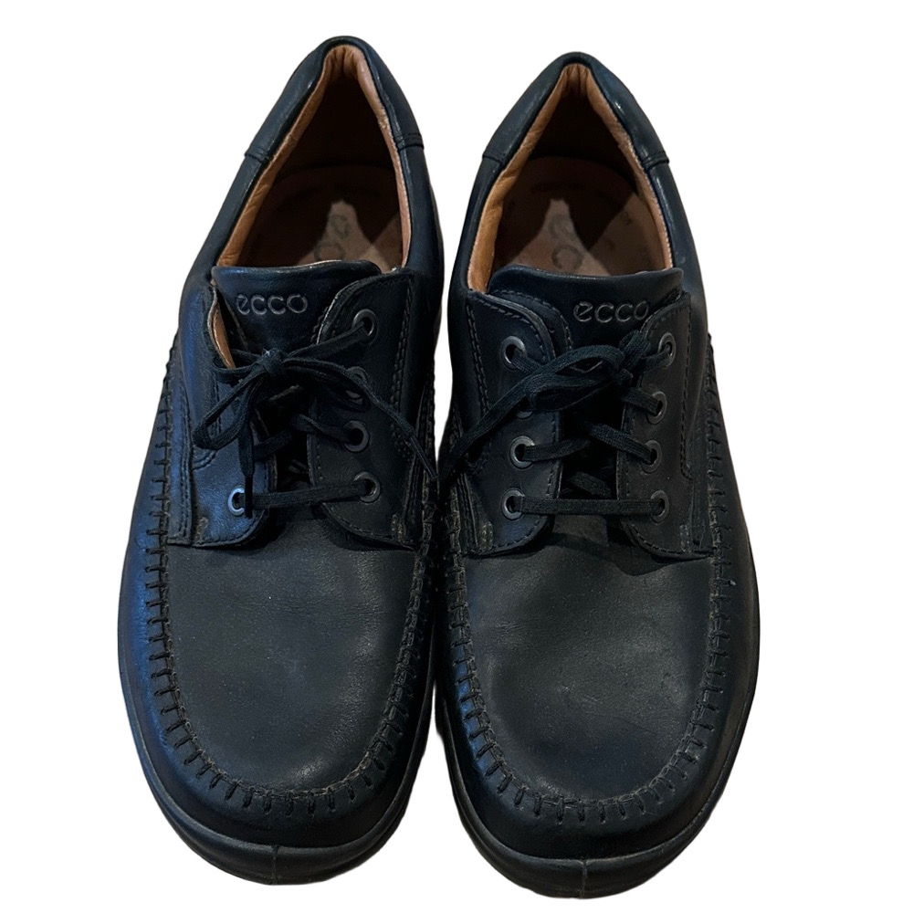 ECCO Men's Fusion II Black Leather Shoes Size 9.5